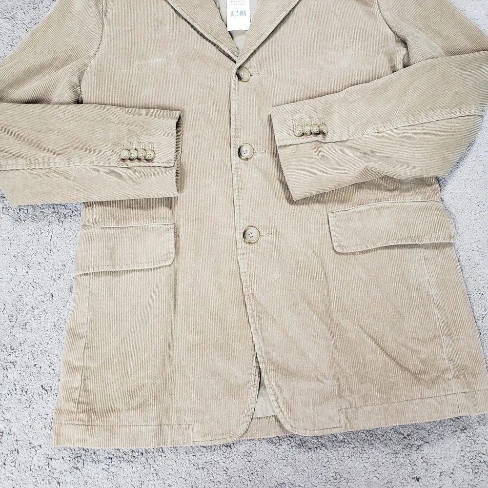 NEW Vintage Banana Republic Blazer Jacket Men S Tan Corduroy Sport Coat‎ Y2K